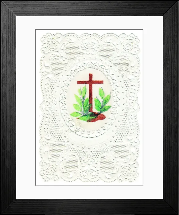 Framed Print : Victorian 1890s Card Greetings Green Leaf Leaves Framed Print : Victorian 1890s Card Greetings Green Leaf Leaves