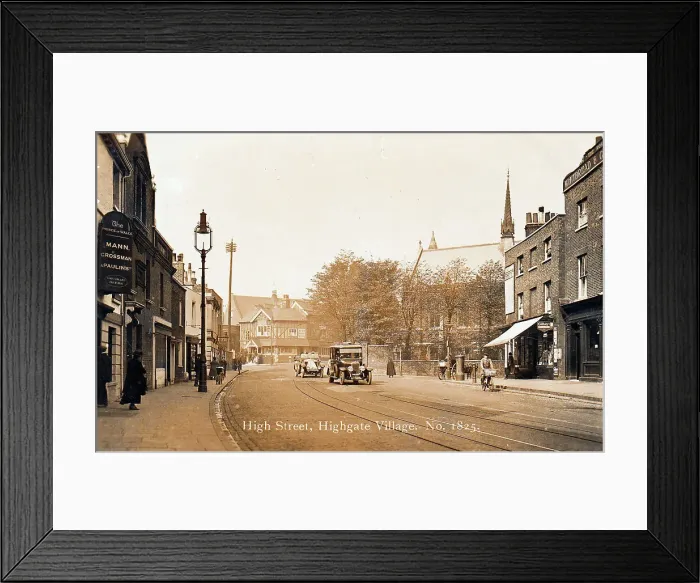Framed Print : London Building Buildings Highgate North 1920s Framed Print : London Building Buildings Highgate North 1920s