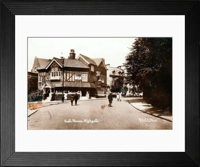 Framed Print : London Building Buildings Highgate North 1910s Framed Print : London Building Buildings Highgate North 1910s
