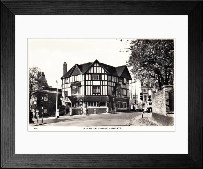 Framed Print : London Building Buildings Highgate North 1930s Framed Print : London Building Buildings Highgate North 1930s