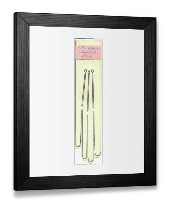 Framed Print : Late Victorian 1890s Greetings Card Glove Gloves Framed Print : Late Victorian 1890s Greetings Card Glove Gloves
