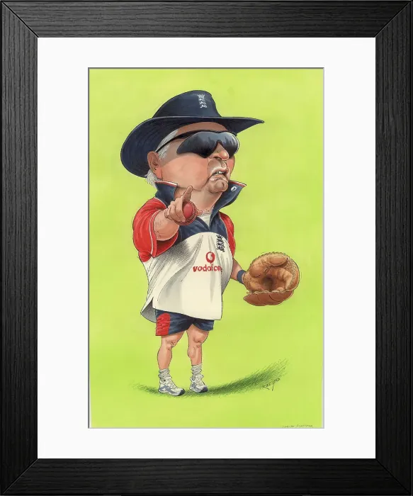 Framed Print : Duncan Fletcher - Cricket Coach Framed Print : Duncan Fletcher - Cricket Coach