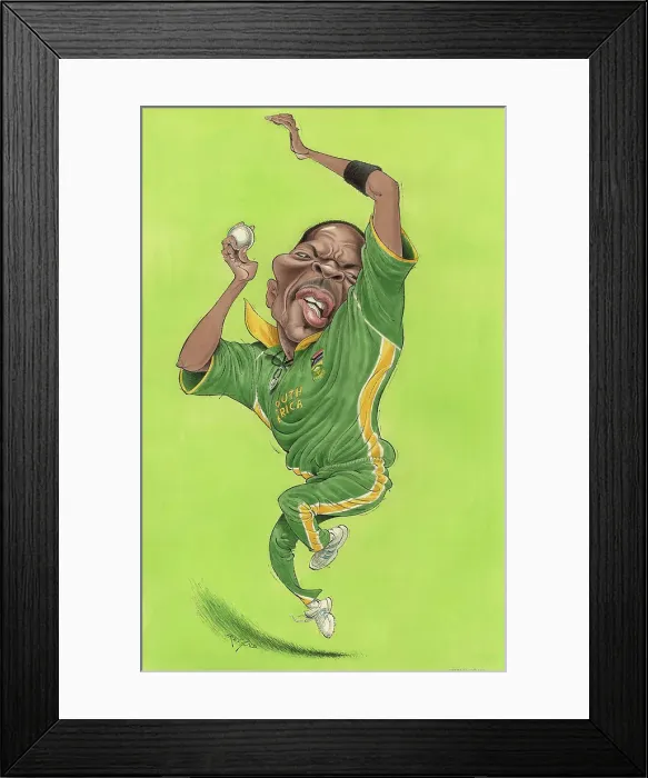 Framed Print : Makhaya Ntini - South Africa cricketer Framed Print : Makhaya Ntini - South Africa cricketer