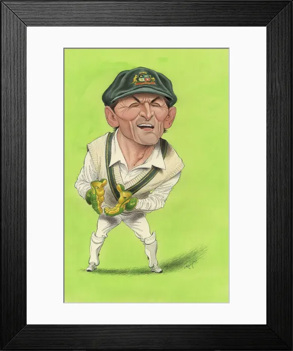 Framed Print : Adam Gilchrist - Australian cricketer Framed Print : Adam Gilchrist - Australian cricketer