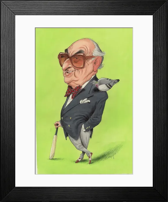 Framed Print : Henry Blofeld - Cricket commentator Framed Print : Henry Blofeld - Cricket commentator