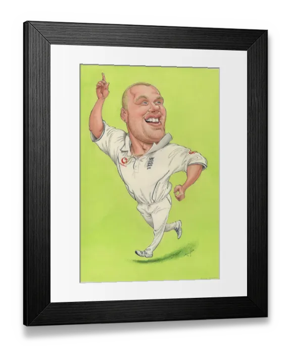 Framed Print : Andrew Flintoff - England cricketer Framed Print : Andrew Flintoff - England cricketer