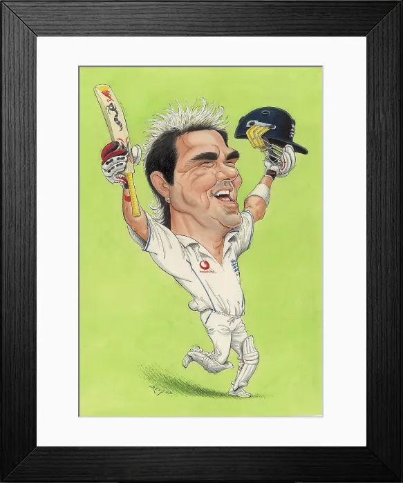 Framed Print : Kevin Pietesen - England cricketer Framed Print : Kevin Pietesen - England cricketer