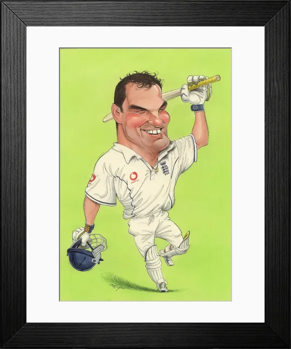 Framed Print : Andrew Strauss - England cricketer Framed Print : Andrew Strauss - England cricketer