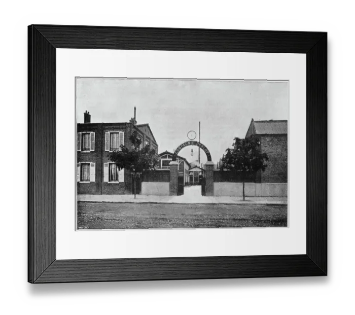 Framed Print : Compagnie Dunlop - Manufacturing Dunlop Tyres 1896 Framed Print : Compagnie Dunlop - Manufacturing Dunlop Tyres 1896