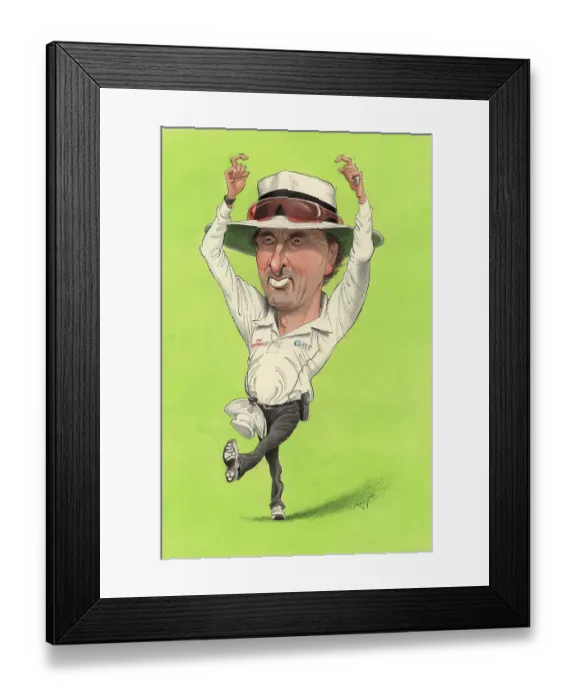 Framed Print : Billy Bowden - Cricket umpire Framed Print : Billy Bowden - Cricket umpire
