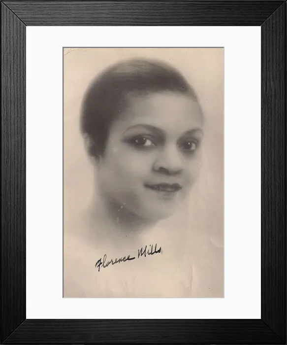 Framed Print : Florence Mills signed photograph Framed Print : Florence Mills signed photograph