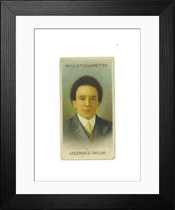 Framed Print : Samuel Coleridge-Taylor cigarette card Framed Print : Samuel Coleridge-Taylor cigarette card
