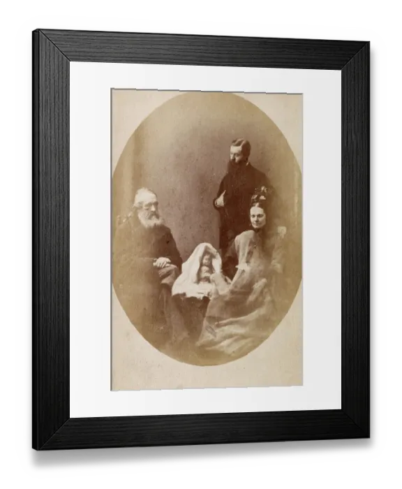 Framed Print : Spirit Photograph - Family Group Framed Print : Spirit Photograph - Family Group