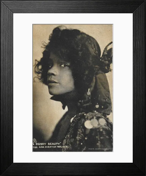 Framed Print : Aida Overton Walker (postcard) Framed Print : Aida Overton Walker (postcard)