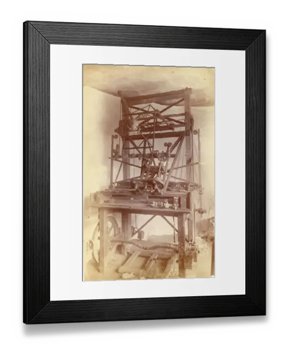Framed Print : James Watt's Sculpture copying machinery (eidograph) Framed Print : James Watt's Sculpture copying machinery (eidograph)