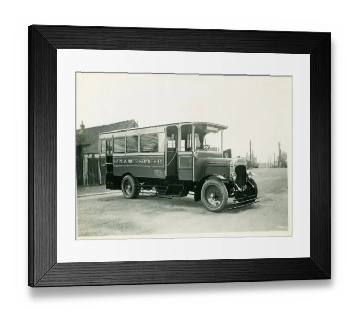 Framed Print : Egyptian Motor Services single decker 28 seater bus