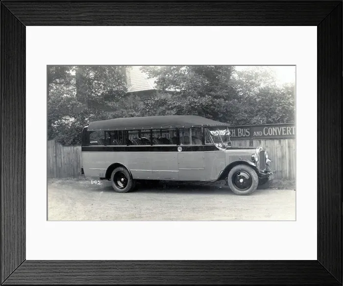 Framed Print : View of unidentified open-top bus Framed Print : View of unidentified open-top bus