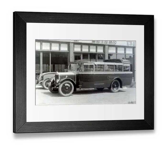 Framed Print : View of unidentified open-top bus Framed Print : View of unidentified open-top bus