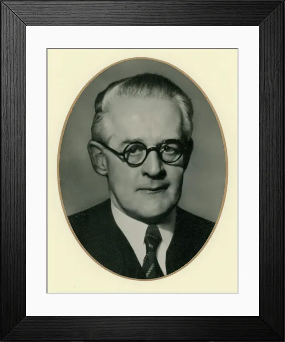 Framed Print : Portrait of Sir Henry Guy, IMechE Secretary, 1942-1951