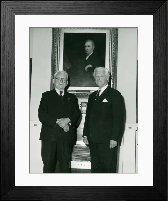 Framed Print : Frank Whittle with IMechE President, David Penny Framed Print : Frank Whittle with IMechE President, David Penny