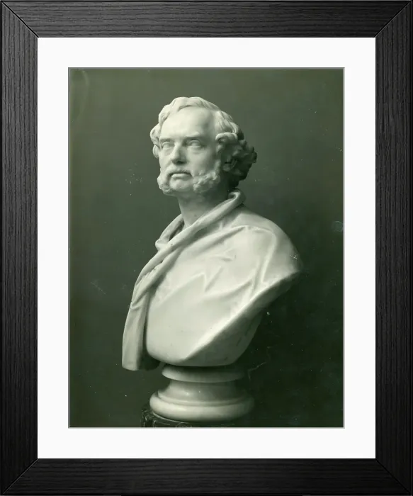 Framed Print : Bust sculptured by Henry Weekes of Joseph Maudslay Framed Print : Bust sculptured by Henry Weekes of Joseph Maudslay