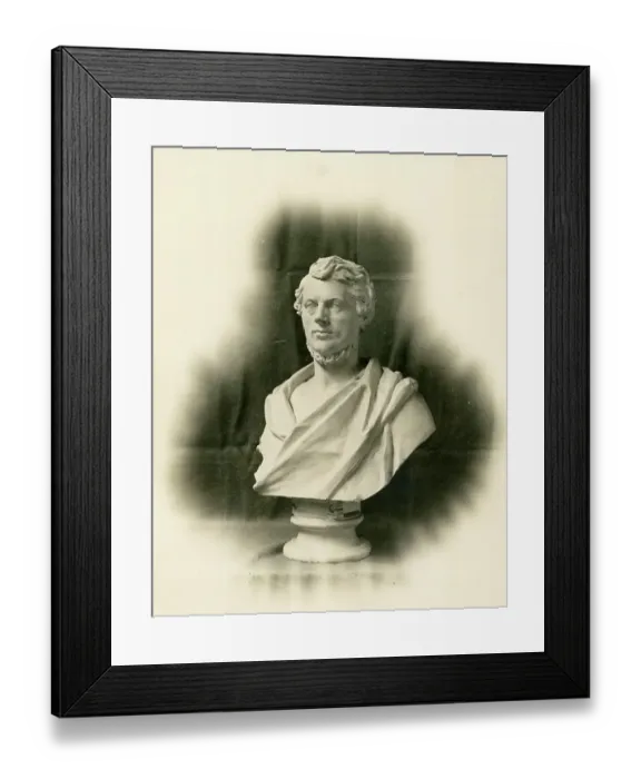 Framed Print : Bust of James Edward McConnell Framed Print : Bust of James Edward McConnell