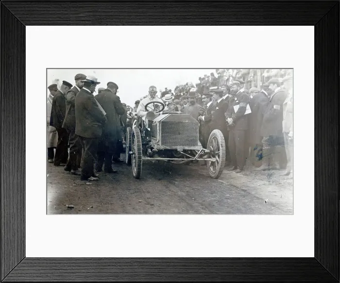 Framed Print : 4th Gordon Bennett Trophy, Chas Jarrott starting Framed Print : 4th Gordon Bennett Trophy, Chas Jarrott starting