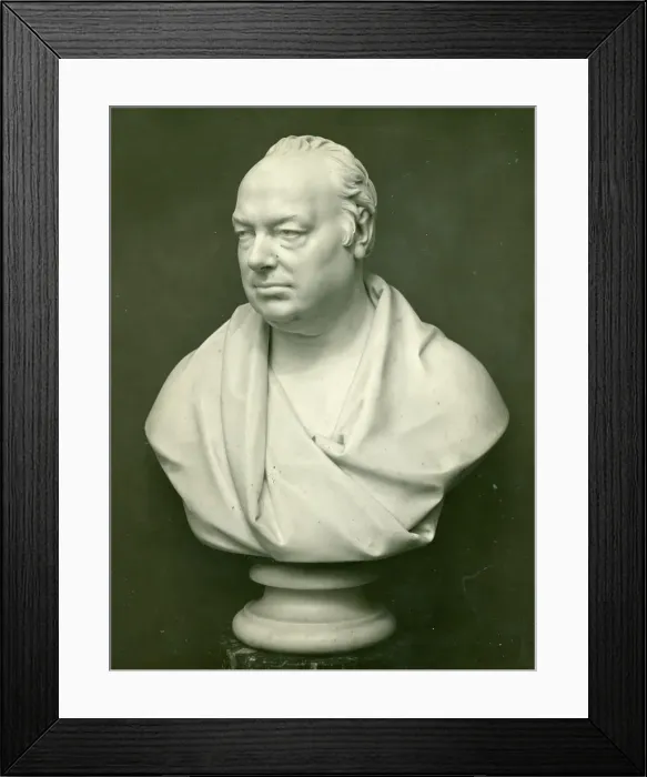 Framed Print : Bust sculptured by Henry Weekes of Henry Maudslay Framed Print : Bust sculptured by Henry Weekes of Henry Maudslay