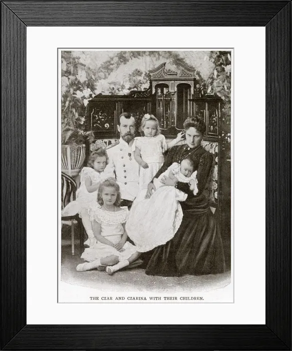 Framed Print : Nicholas II and his family 1901 Framed Print : Nicholas II and his family 1901