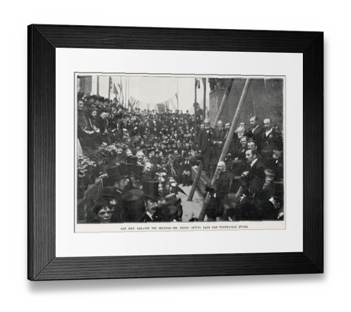 Framed Print : Foundation Stone for New Brixton Theatre 1894 Framed Print : Foundation Stone for New Brixton Theatre 1894