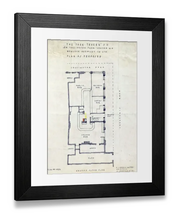 Framed Print : Photograph of Park Tavern, Finsbury Park, London