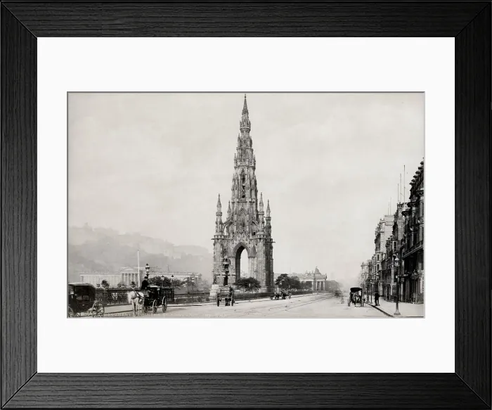 Framed Print : Scott Monument and Princes Street Edinburgh Scotland Framed Print : Scott Monument and Princes Street Edinburgh Scotland