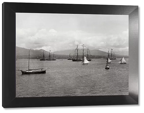 Ships in the harbour Vancouver, British Columbia, Canada 188