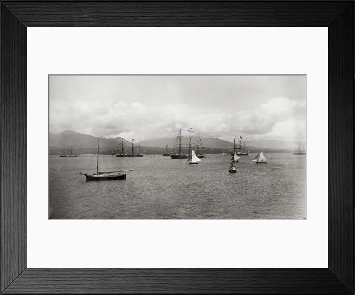 Framed Print : Ships in the harbour Vancouver, British Columbia, Canada 188 Framed Print : Ships in the harbour Vancouver, British Columbia, Canada 188
