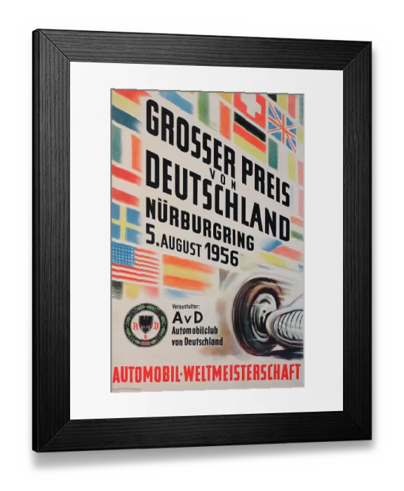 Framed Print : Grosser Preis von Deutschland (German Grand Prix), Nurburgring race track, World Championship, 5 August 1956. Date: 1956 Framed Print : Grosser Preis von Deutschland (German Grand Prix), Nurburgring race track, World Championship, 5 August 1956. Date: 1956