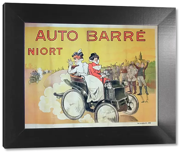 Poster, Auto Barre, Niort, France. Date: circa 1895