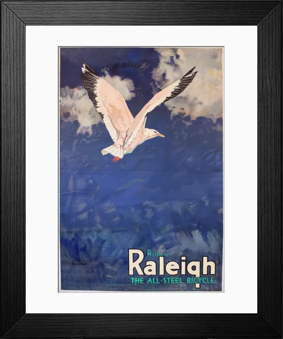 Framed Print : Poster, Ride a Raleigh, the all-steel bicycle - Effortless. Date: circa 1925 Framed Print : Poster, Ride a Raleigh, the all-steel bicycle - Effortless. Date: circa 1925
