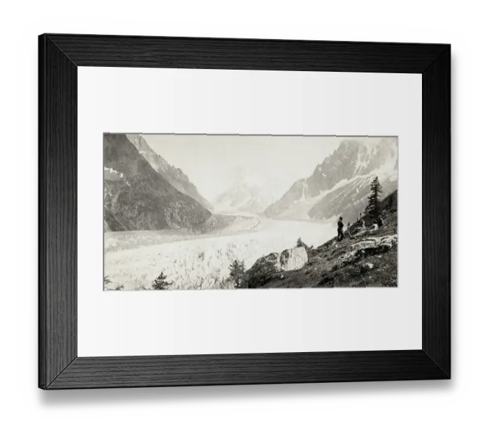 Framed Print : Mer de Glace Sea of Ice glacier, French Alps Framed Print : Mer de Glace Sea of Ice glacier, French Alps