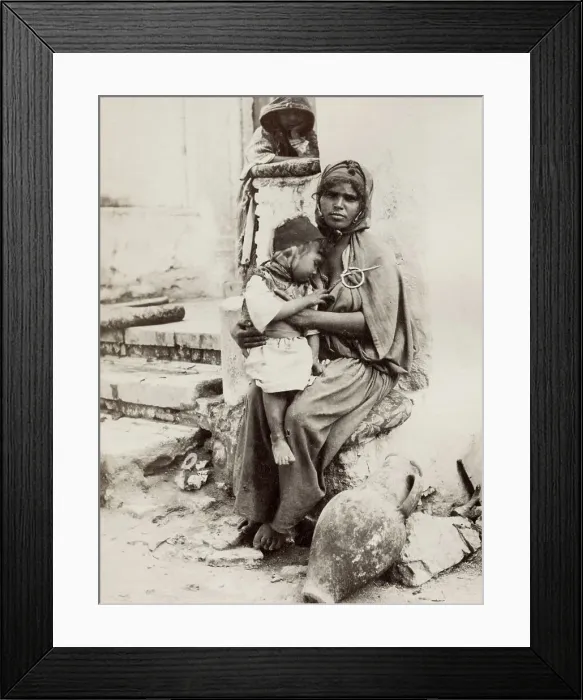 Framed Print : Bedouin family, north Africa Framed Print : Bedouin family, north Africa