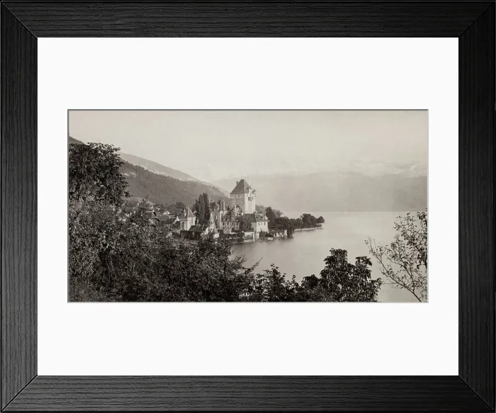 Framed Print : Oberhofen Castle, Lake Thun, Switzerland Framed Print : Oberhofen Castle, Lake Thun, Switzerland