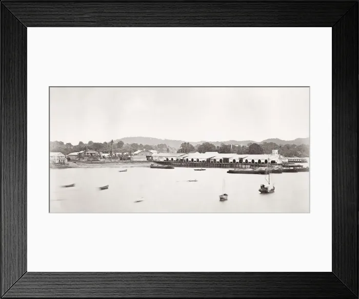 Framed Print : Railway Pier Panama