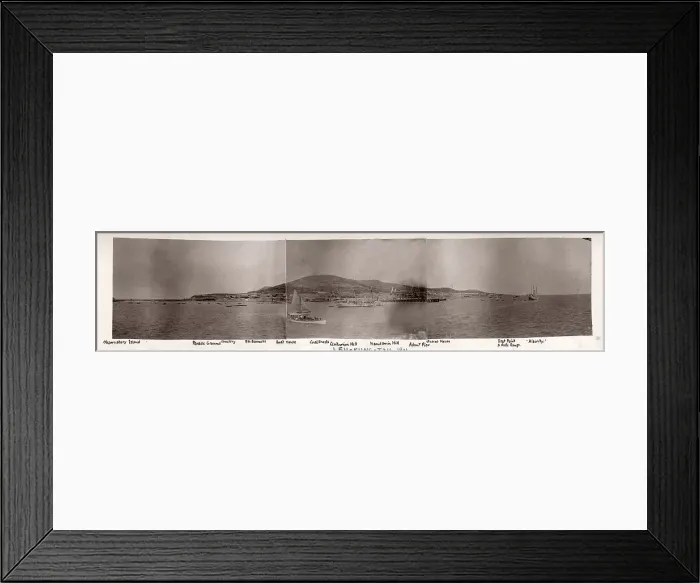 Framed Print : Vintage Photograph China c. 1900 - Boxer rebellion or uprising, Yihetuan Movement - image from an album of a British soldier who took part of the supression of the uprising - Liugong Island, Leu Kung Tau, British Navy headquarters