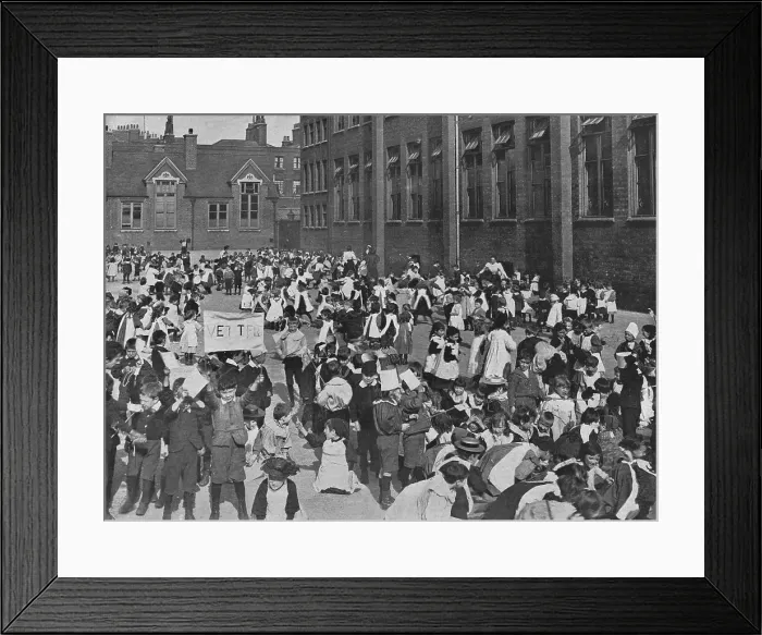 Framed Print : London Board School Playtime Framed Print : London Board School Playtime