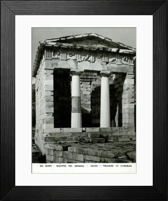 Framed Print : The Athenean Treasury at Delhi, Greece Framed Print : The Athenean Treasury at Delhi, Greece