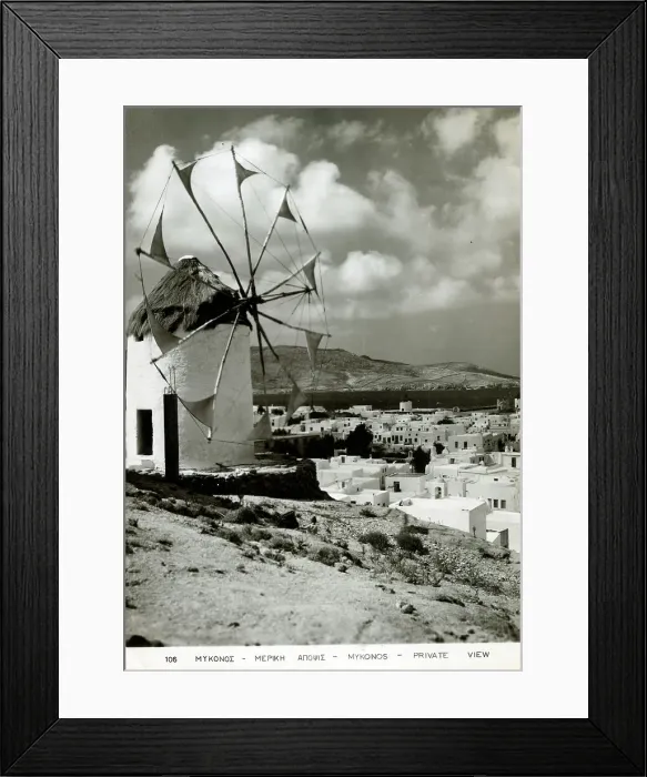Framed Print : A windmill on the Greek Island of Mykanos Framed Print : A windmill on the Greek Island of Mykanos
