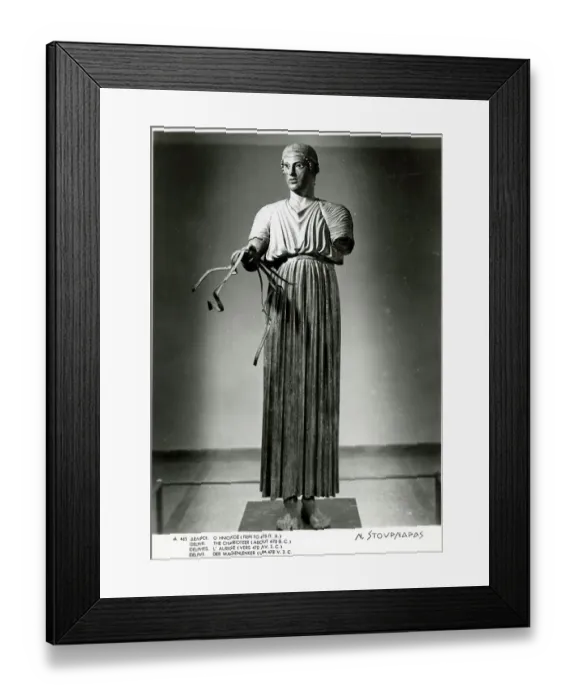 Framed Print : Bronze Statue of The Charioteer (c. 470 BC) - Delphi, Greece Framed Print : Bronze Statue of The Charioteer (c. 470 BC) - Delphi, Greece