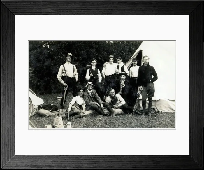 Framed Print : Ten Jolly English male students go camping (2 / 2) Framed Print : Ten Jolly English male students go camping (2 / 2)