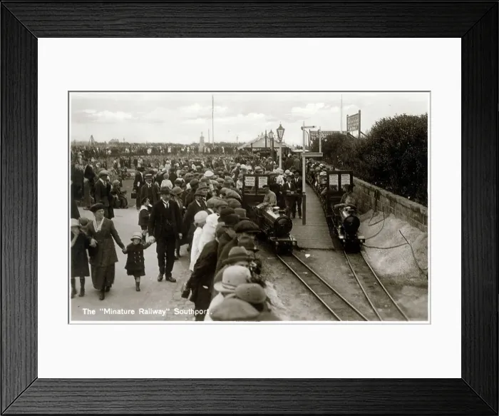 Framed Print : Southport, Merseyside, England - The Miniature Railway Framed Print : Southport, Merseyside, England - The Miniature Railway