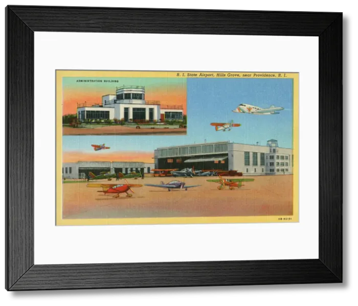 Framed Print : Rhode Island State Airport, Hills Grove, near Providence Framed Print : Rhode Island State Airport, Hills Grove, near Providence