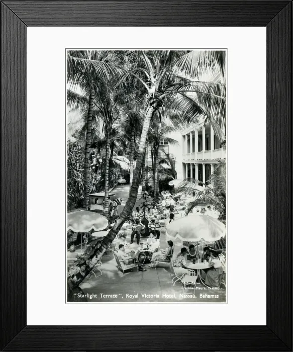 Framed Print : Nassau, Bahamas - Starlight Terrace - Royal Victoria Hotel Framed Print : Nassau, Bahamas - Starlight Terrace - Royal Victoria Hotel